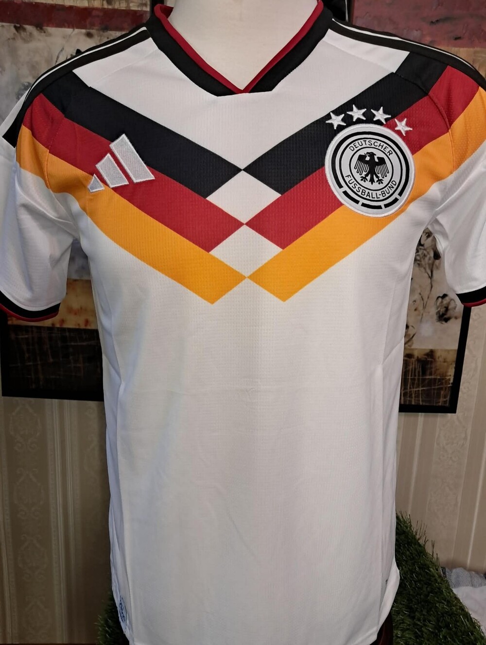 Germany National Team White Soccer Jersey with Gradient Shoulder  adults 2026